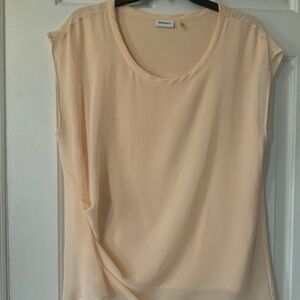 Lightweight pale peach DKNYC blouse